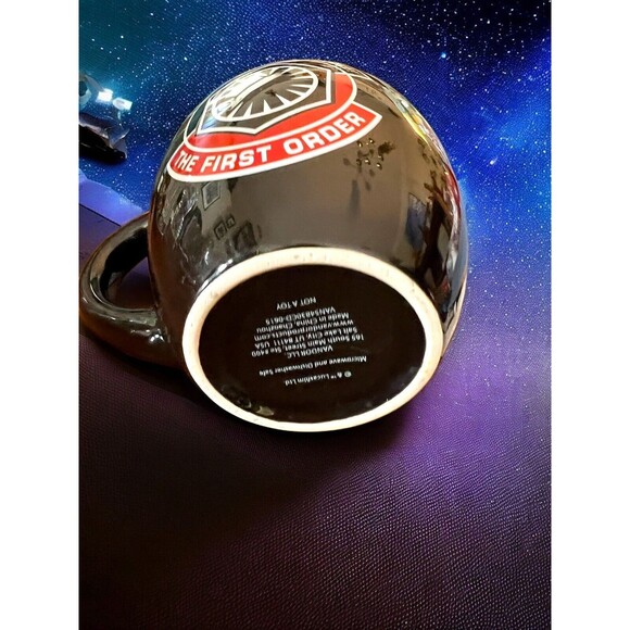 Star Wars 18oz Black Coffee Mug Kylo Ren Crush The Resistance The First Order - Picture 7 of 7